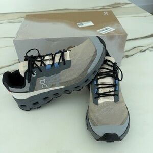 Women's On Cloud Tec Gray and Blue Shoes 7.5